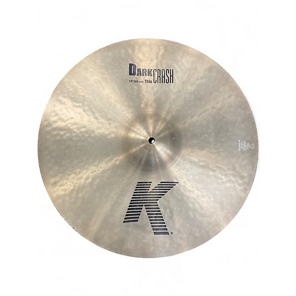 Used Zildjian 19in K Thin Dark Crash Cymbal