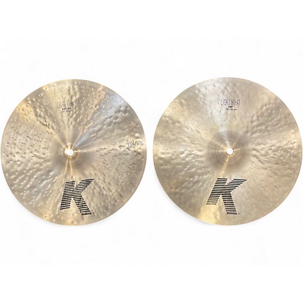 Used Zildjian 15in K Light Hi Hat Pair Cymbal