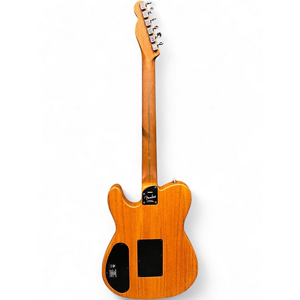 Used Fender Acoustasonic Player Telecaster Brown Sunburst Acoustic Electric Guitar