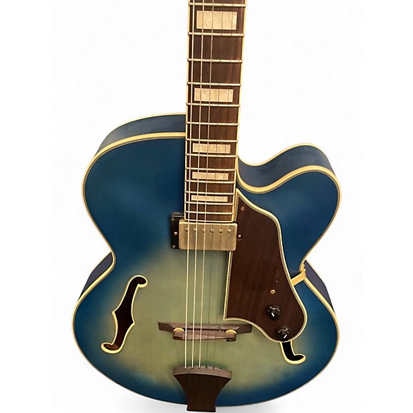 Used Ibanez AFJ91 Blue Hollow Body Electric Guitar