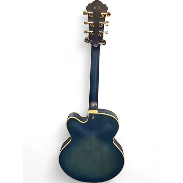 Used Ibanez AFJ91 Blue Hollow Body Electric Guitar