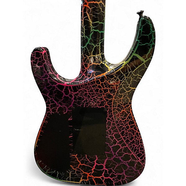 Used Jackson Pro Series Soloist SL3M Rainbow Crackle Solid Body Electric Guitar
