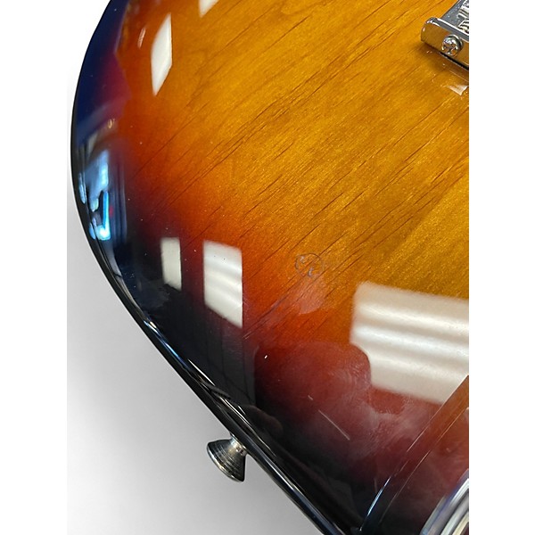 Used 2014 Fender Fishman triple play HSS Strat 3 Tone Sunburst Solid Body Electric Guitar