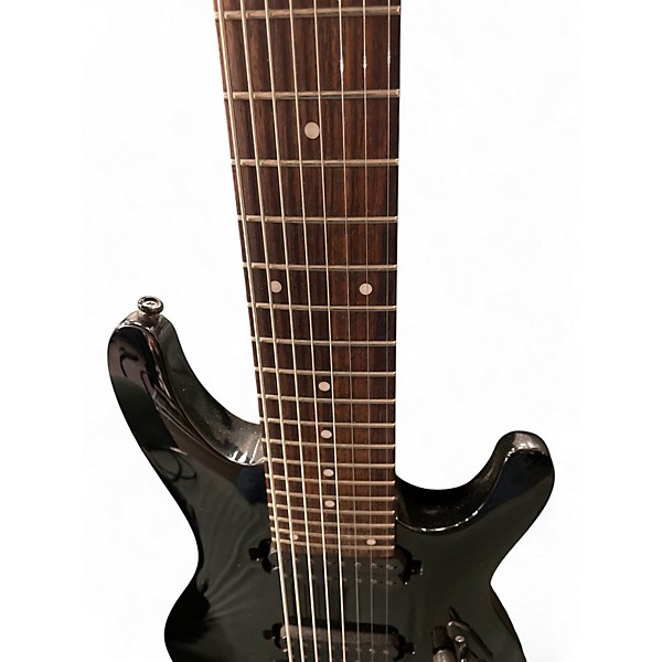 Used Ibanez RG8 8 String Black Solid Body Electric Guitar