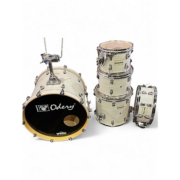 Used Odery 5 Piece Jam Session White Drum Kit