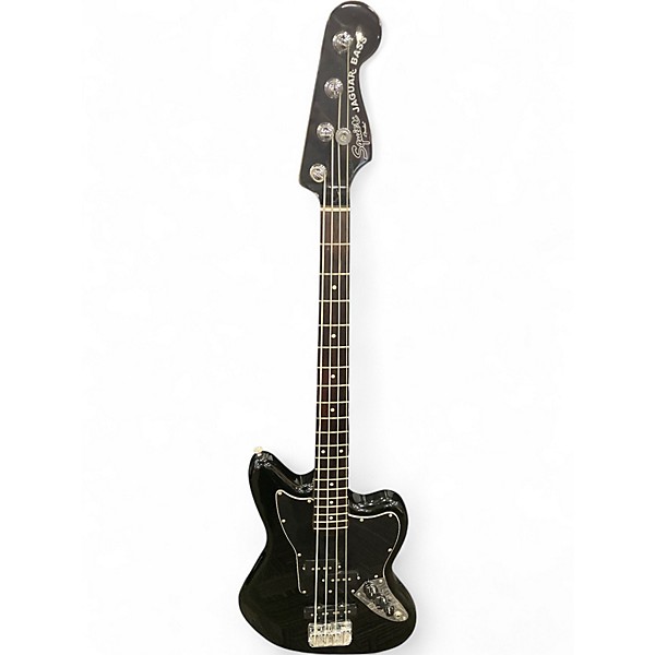 Used Squier Vintage Modified Jaguar Black Solid Body Electric Guitar