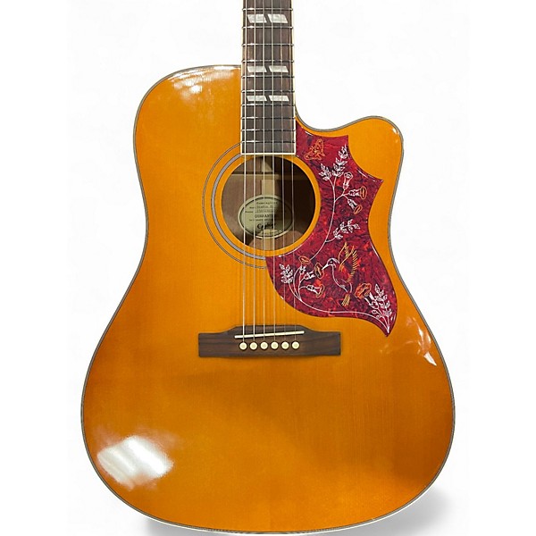 Used Epiphone Hummingbird Studio EC Natural Acoustic Electric Guitar