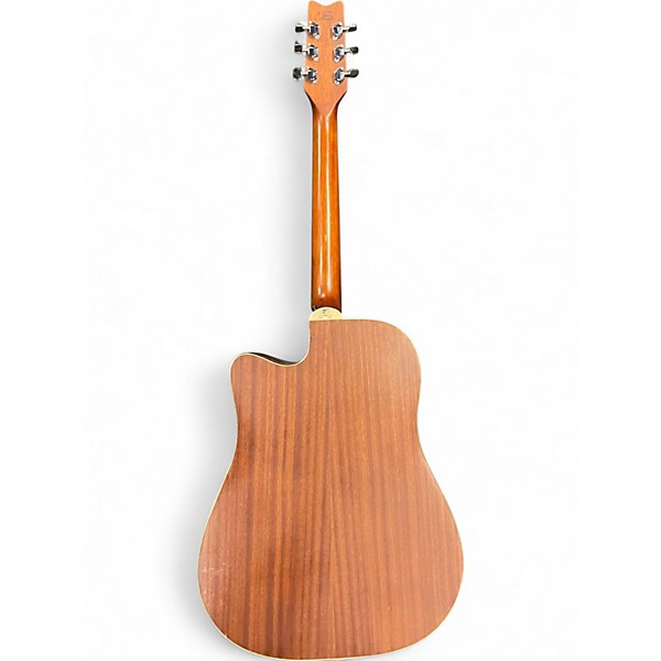 Used Washburn WD-8CEK Natural Acoustic Electric Guitar