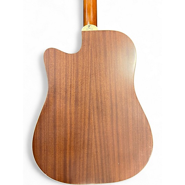 Used Washburn WD-8CEK Natural Acoustic Electric Guitar