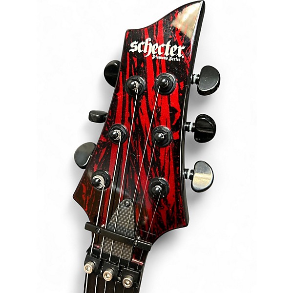 Used Schecter Guitar Research C1 FRS SILVER MOUNTAIN Blood Moon Solid Body Electric Guitar