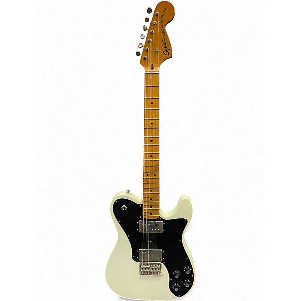 Used Squier CLASSIC VIBE 1970S TELECASTER DELUXE Olympic White Solid Body Electric Guitar