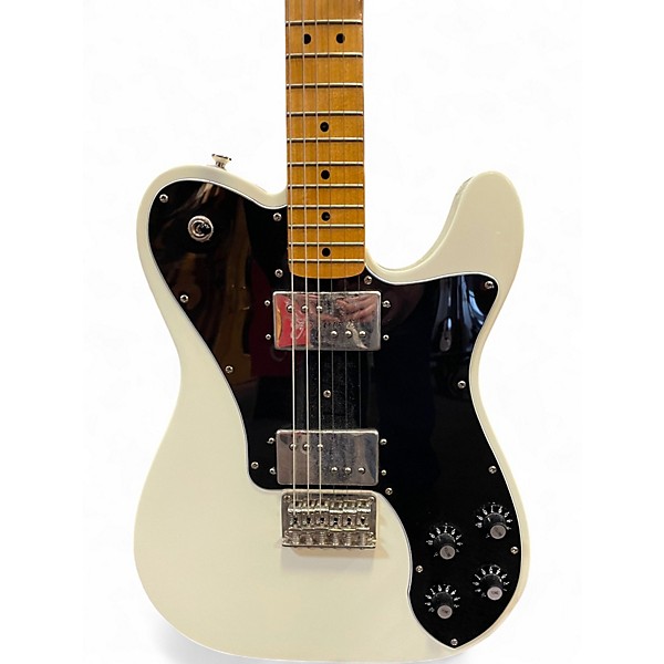 Used Squier CLASSIC VIBE 1970S TELECASTER DELUXE Olympic White Solid Body Electric Guitar