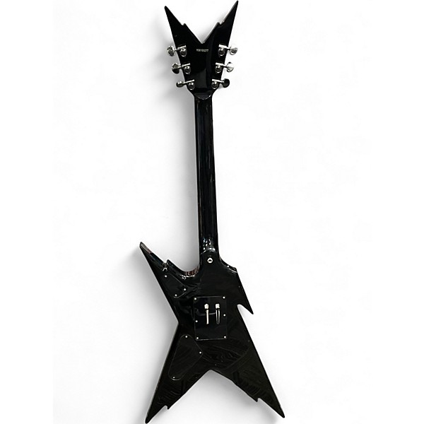 Used Dean Dimebag Razorback Floyd Rose 2 tone black and silver Solid Body Electric Guitar