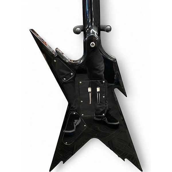 Used Dean Dimebag Razorback Floyd Rose 2 tone black and silver Solid Body Electric Guitar
