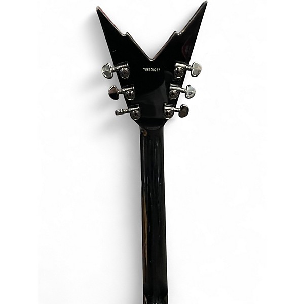 Used Dean Dimebag Razorback Floyd Rose 2 tone black and silver Solid Body Electric Guitar