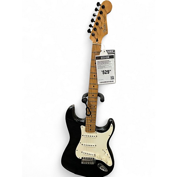 Used Fender Standard Stratocaster Black Solid Body Electric Guitar
