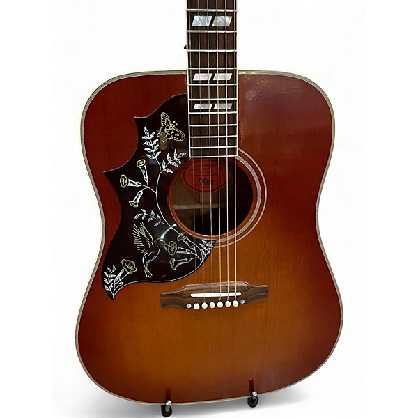 Used Gibson Custom 1960 Hummingbird Reissue Left-Handed Sunburst Acoustic Electric Guitar