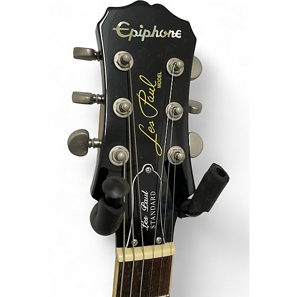 Used Epiphone Les Paul Standard Ebony Solid Body Electric Guitar