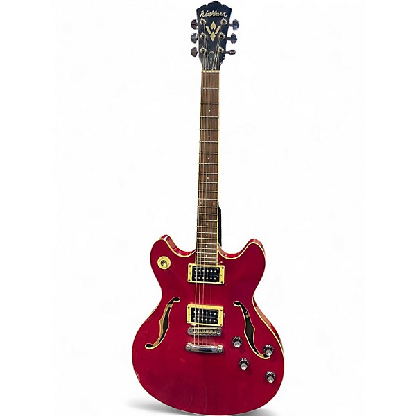 Used Washburn HB30 Cherry Hollow Body Electric Guitar