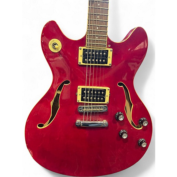 Used Washburn HB30 Cherry Hollow Body Electric Guitar