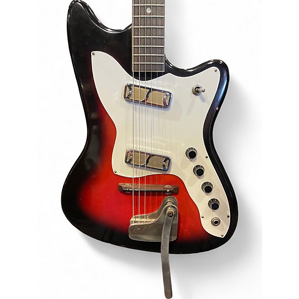 Used Harmony H15 BOBCAT RED BURST Solid Body Electric Guitar