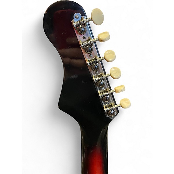 Used Harmony H15 BOBCAT RED BURST Solid Body Electric Guitar