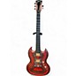 Used Gibson ZOOT SUIT SG Red with Black and White Stripes Solid Body Electric Guitar thumbnail