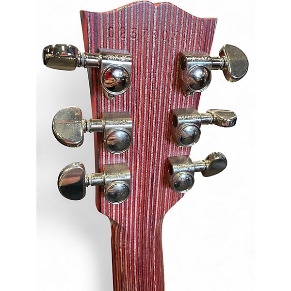 Used Gibson ZOOT SUIT SG Red with Black and White Stripes Solid Body Electric Guitar