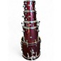 Used Ludwig 5 Piece ELEMENT EVOLUTION Burgundy Mist Drum Kit thumbnail