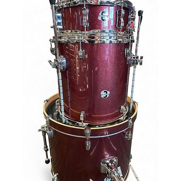 Used Ludwig 5 Piece ELEMENT EVOLUTION Burgundy Mist Drum Kit
