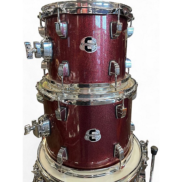 Used Ludwig 5 Piece ELEMENT EVOLUTION Burgundy Mist Drum Kit