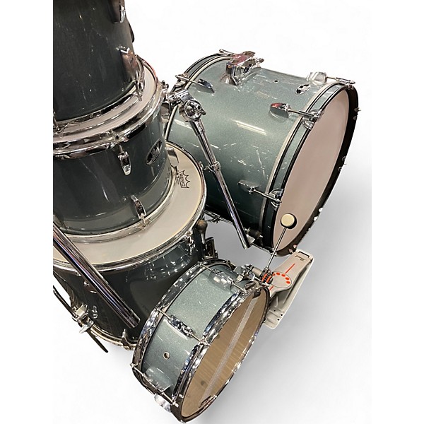 Used Pearl 5 Piece ROADSHOW CHARCOAL GREY METALLIC Drum Kit