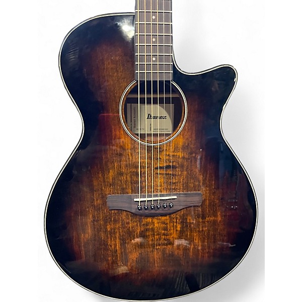 Used Ibanez AEG70 TIGER BURST Acoustic Electric Guitar