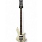 Used Schecter Guitar Research Stiletto Deluxe 4 String Alpine White Electric Bass Guitar thumbnail