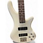 Used Schecter Guitar Research Stiletto Deluxe 4 String Alpine White Electric Bass Guitar