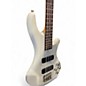 Used Schecter Guitar Research Stiletto Deluxe 4 String Alpine White Electric Bass Guitar