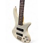 Used Schecter Guitar Research Stiletto Deluxe 4 String Alpine White Electric Bass Guitar
