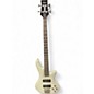 Used Schecter Guitar Research Stiletto Deluxe 4 String Alpine White Electric Bass Guitar