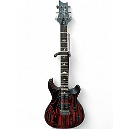 Used PRS SE Swamp Ash CE24 Sandblasted Red Solid Body Electric Guitar