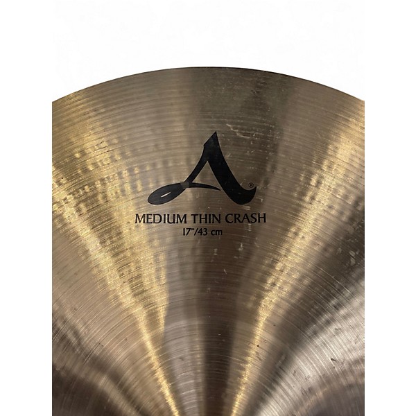 Used Zildjian 17in A Series Medium Thin Crash Cymbal