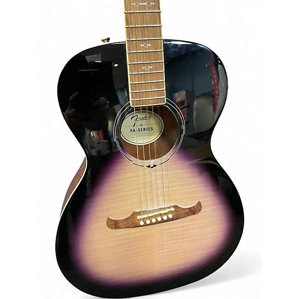 Used Fender fa235e Purple Acoustic Electric Guitar