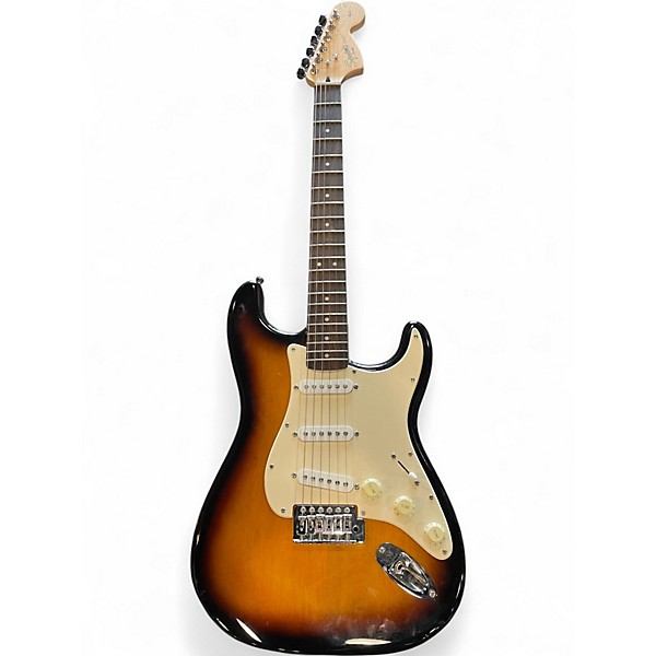 Used Squier Standard Stratocaster 2 Color Sunburst Solid Body Electric Guitar
