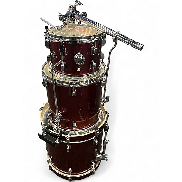 Used Ludwig 3 Piece Breakbeats By Questlove RED SPARKLE Drum Kit