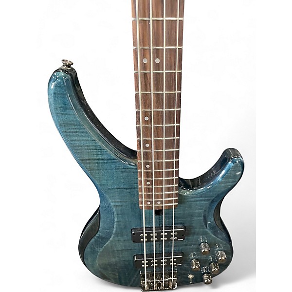 Used Yamaha TRBX604FM TRANS TEAL Electric Bass Guitar