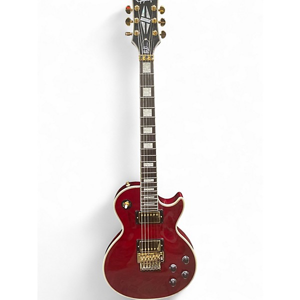 Used Epiphone Alex Lifeson Signature Les Paul Custom Axcess Red Solid Body Electric Guitar