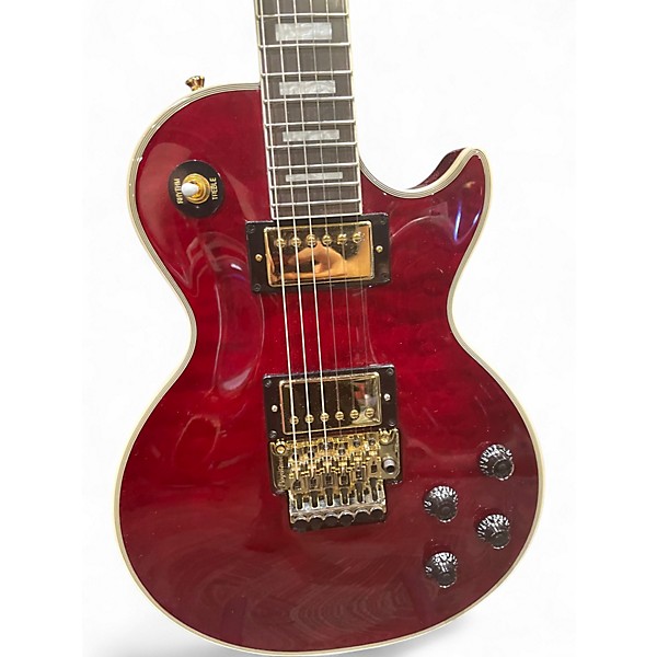 Used Epiphone Alex Lifeson Signature Les Paul Custom Axcess Red Solid Body Electric Guitar