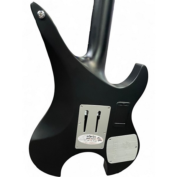 Used Schecter Guitar Research Left Handed Synyster Gates Custom-6 TR-S Headless SATIIN BLACK Electric Guitar