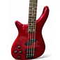 Used Rogue LX200 LEFT HANDED Chrome Red Metallic Electric Bass Guitar