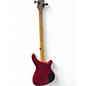 Used Rogue LX200 LEFT HANDED Chrome Red Metallic Electric Bass Guitar