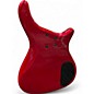 Used Rogue LX200 LEFT HANDED Chrome Red Metallic Electric Bass Guitar